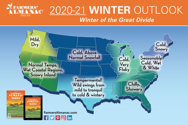 Farmers' Almanac Winter Outlook 