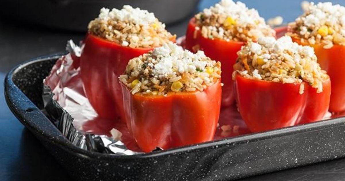 Add This Secret Ingredient To Make The Best Stuffed Peppers You've Ever