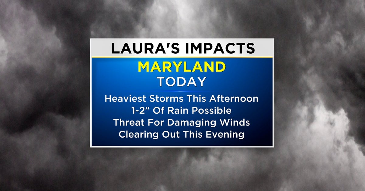 Remnants Of Hurricane Laura Bring Heavy Rain To Maryland Saturday ...