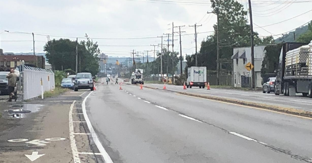 Utility Pole Catches Fire, Causing Power Outages And Backing Up Traffic