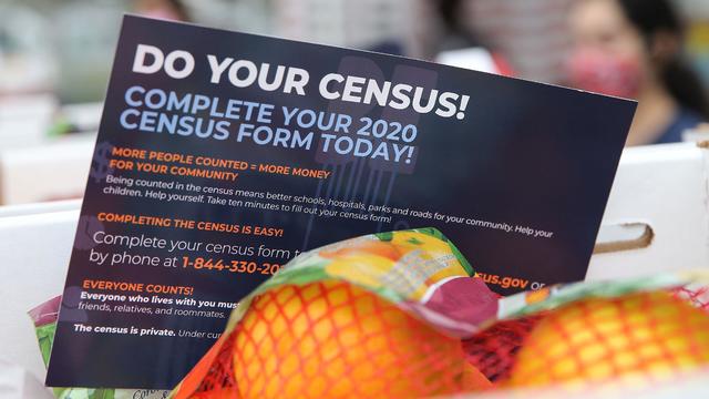 Los Angeles Food Bank Distributes Food Supplies And Census Information 