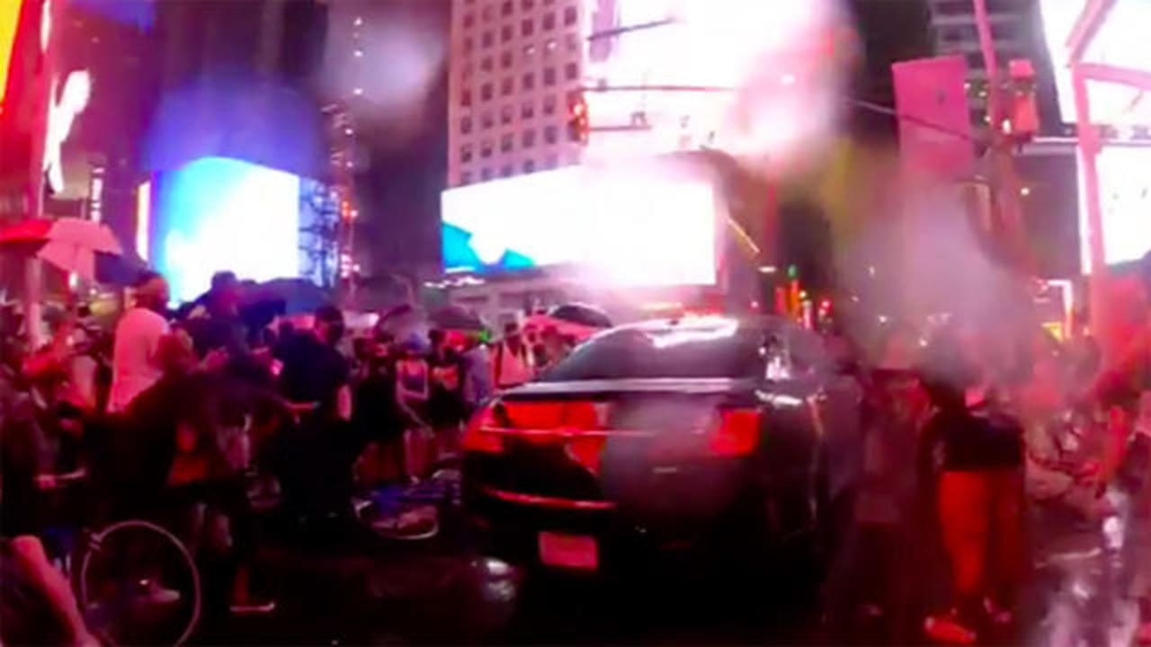 Car Rams Into Black Lives Matter Protesters In New York City's Time Square