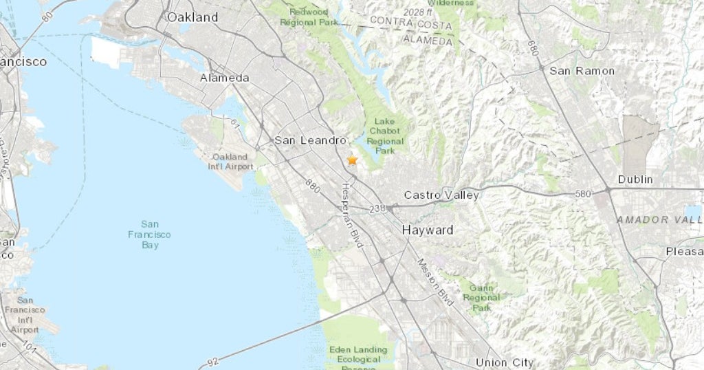 Pair Of Small Earthquakes Strike East Of San Leandro CBS San Francisco