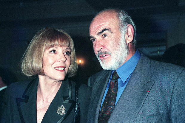 Sean Connery and Dame Diana Rigg 