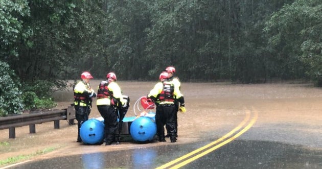 Maryland Weather Heavy Rain Causes Road Closures, Flash Flooding In