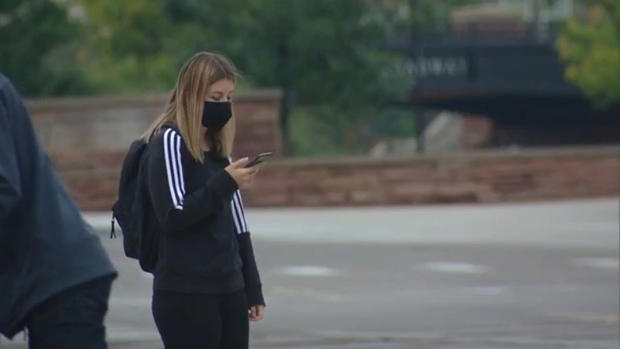 University of Colorado CU Campus generic face mask students 