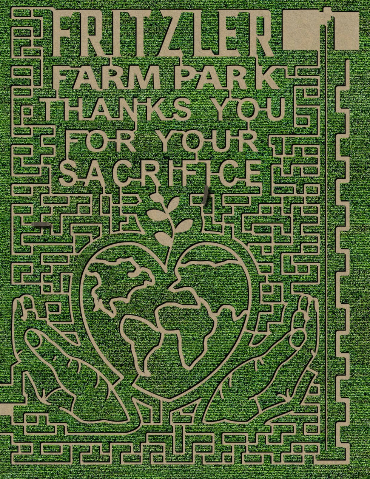 Fritzler Farm Park Uses 2020 Corn Maze To Say 'Thanks' - CBS Colorado