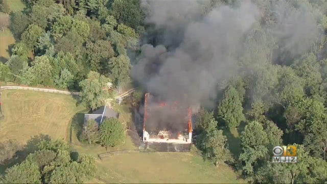 Freeland barn fire 