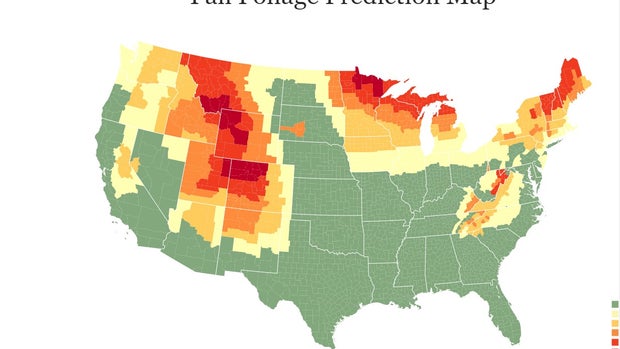fall foliage prediction map 