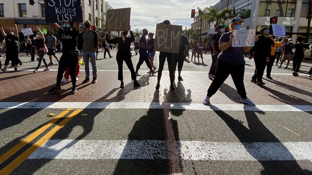 A day of protests in Pasadena. 