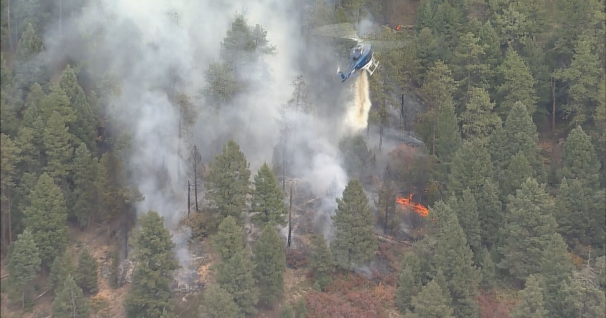 Crews Contain Rim Road Fire Burning In Douglas County - CBS Colorado