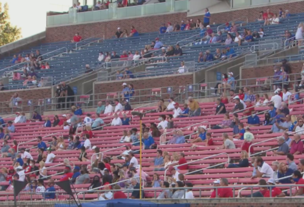 SMU fans at football game 
