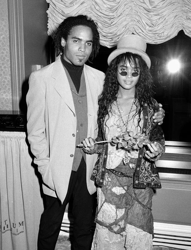 Lisa Bonet and Lenny Kravitz 