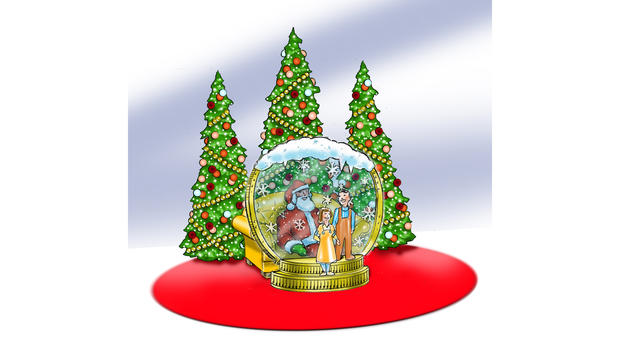 Santa snow globe 
