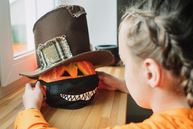 halloween costume trick treat face mask 