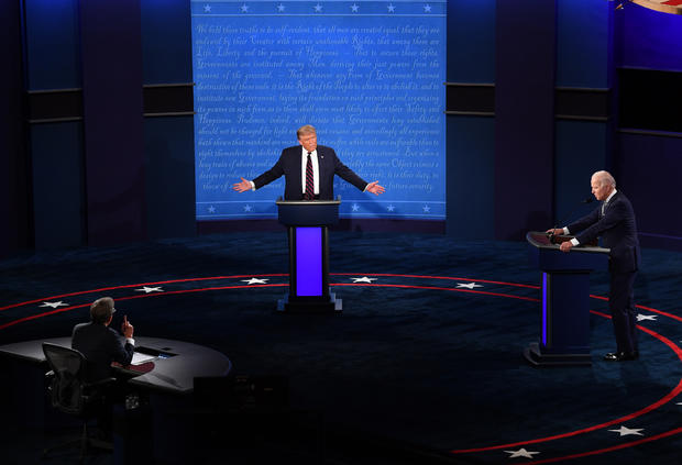 First Presidential Debate Between Donald Trump And Democratic Candidate Joe Biden 