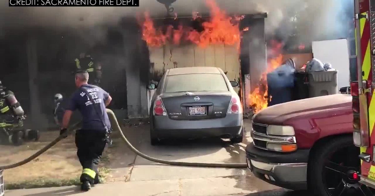 Fire Breaks Out In Garage Of Sacramento Home - CBS Sacramento