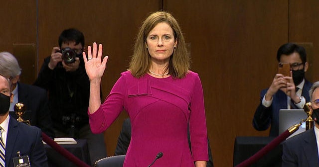 Amy Coney Barrett casts herself in the mold of Antonin Scalia on Day 1 ...