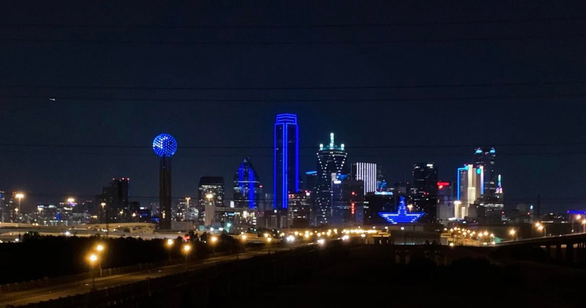 After Ankle Injury, City Of Dallas Lights Up Downtown Skyline In Blue ...