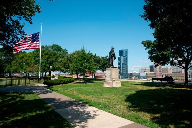 General Samuel Smith statue on Federal Hill, Baltimore, Maryland 