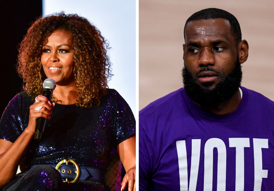 Michelle obama cheap lebron james