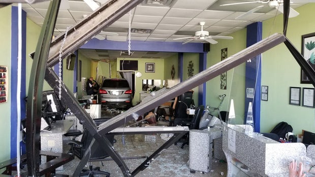 Vehicle into Keller salon 