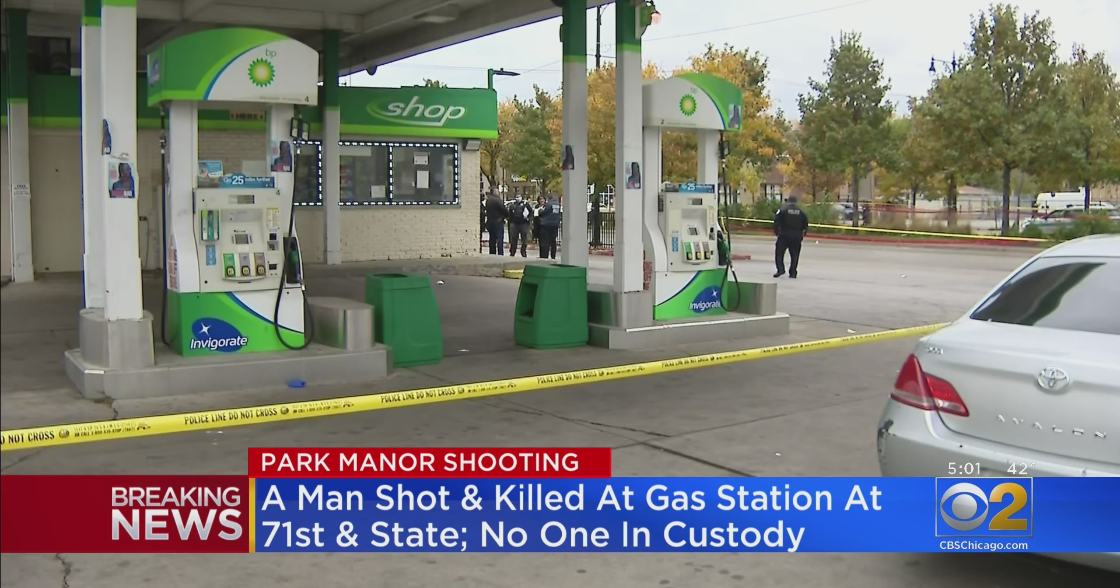 Man Shot Dead At Park Manor Gas Station - CBS Chicago