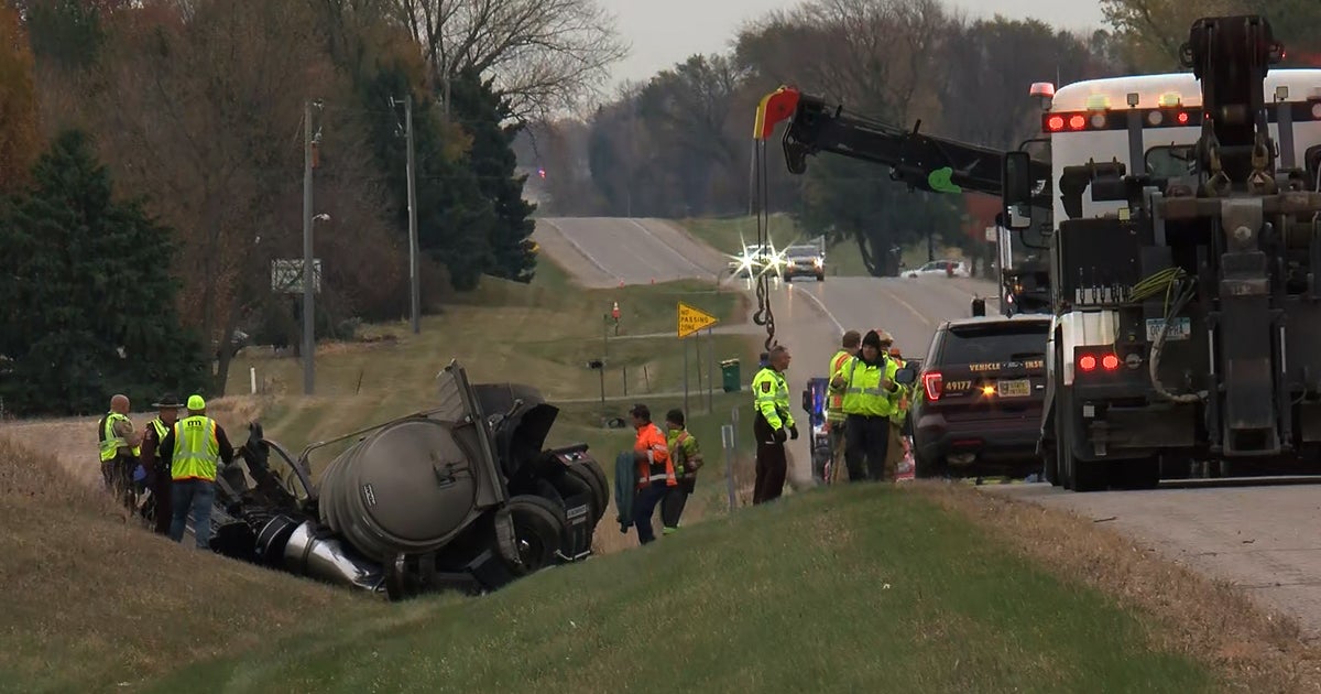 Double Fatal Crash Between Passenger Car, Semi Near Northfield CBS Minnesota