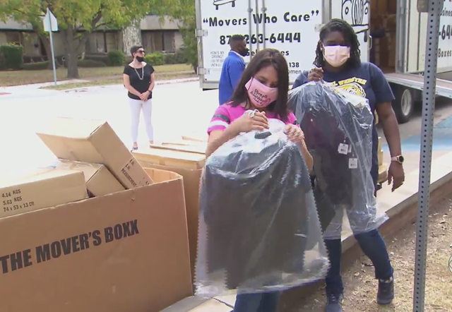 School uniforms delivered to Dallas ISD schools 