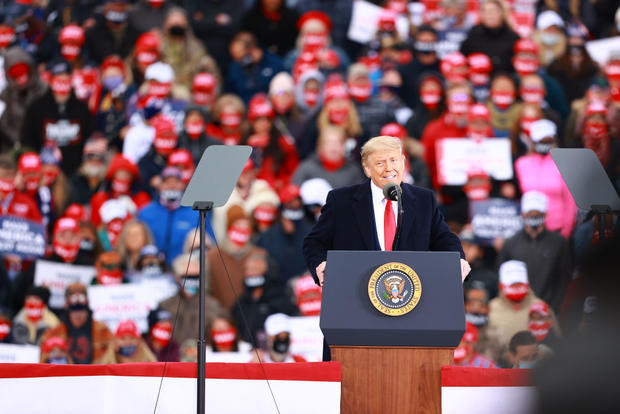 President Trump Holds Campaign Rally In Muskegon, Michigan 