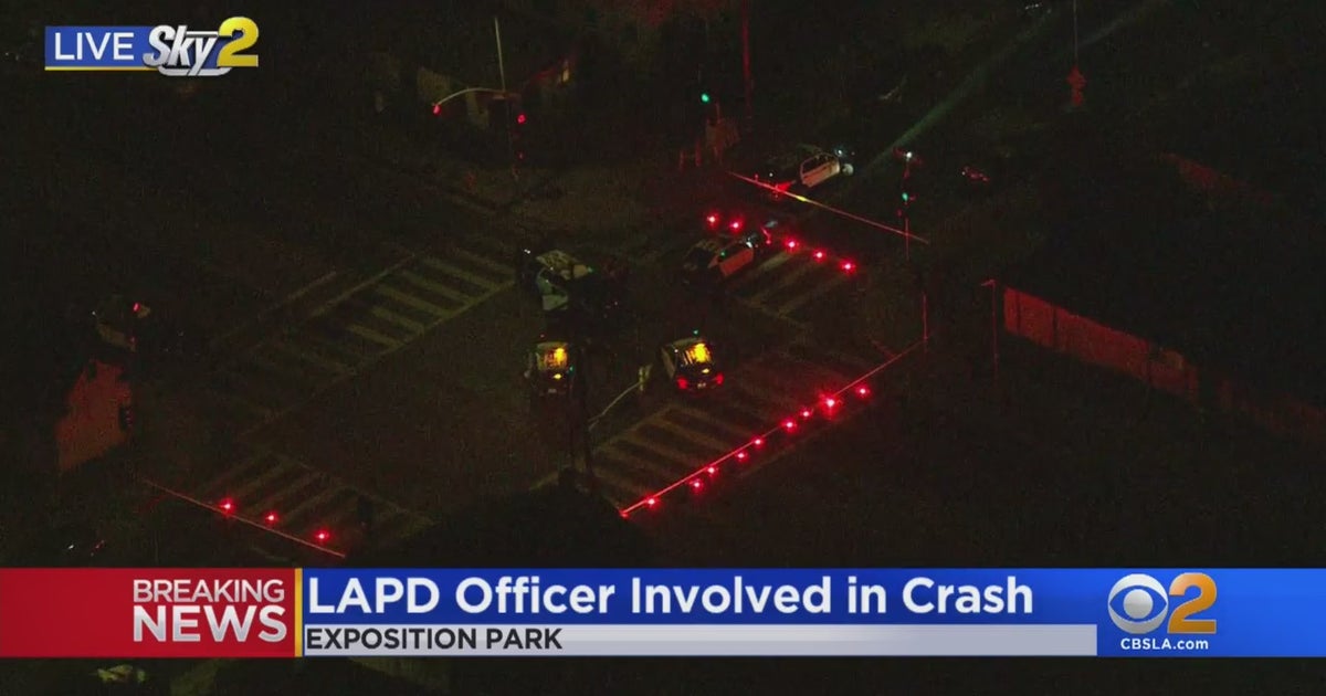 LAPD Officer, 4 Others Injured In 3-Vehicle Crash In South LA - CBS Los ...