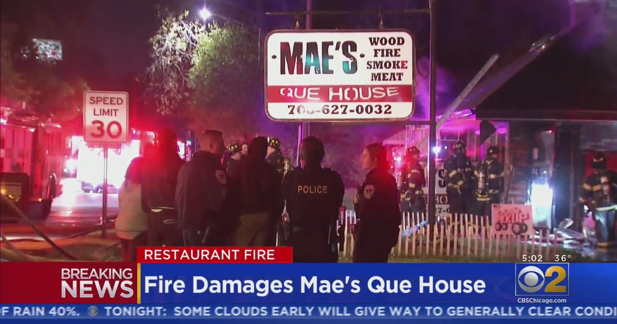 Fire Damages Mae's Que House Restaurant In Hazel Crest CBS Chicago