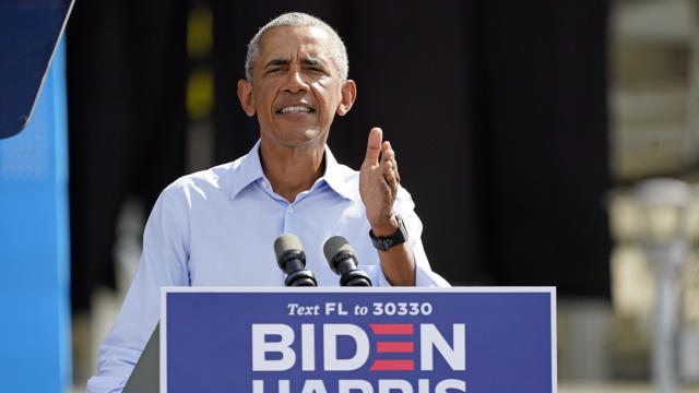 Former President Obama Campaigns For Joe Biden In Miami 
