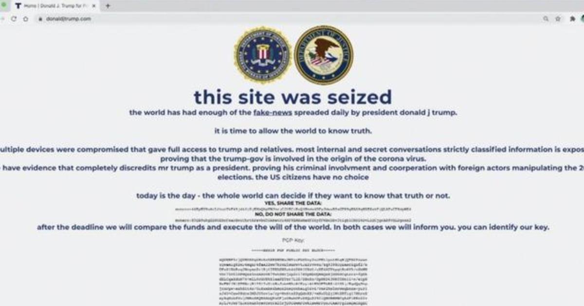 Defacing Of Trump Campaign Website Sparks Cybersecurity Concerns - CBS News