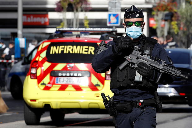Reported knife attack in French city of Nice 