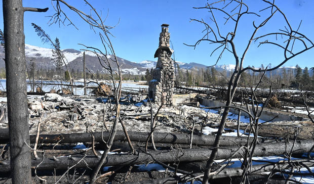 Damage from the East Troublesome Fire 