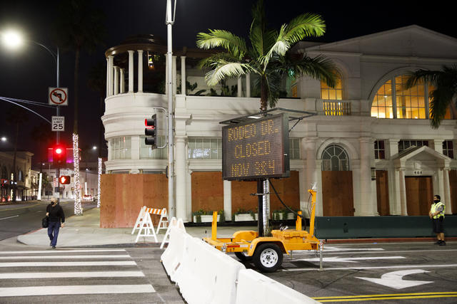 Rodeo Drive At Night, Shopping, Beverly Hills, Los Angeles