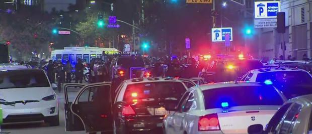 Police Disperse Anti-Trump Protest In Pershing Square, 3 Arrested 