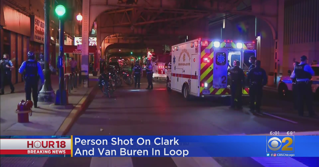 Man Shot Under Loop 'L' Tracks At Clark And Van Buren - CBS Chicago