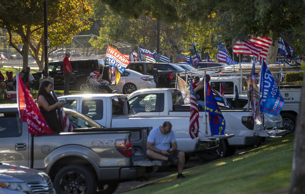 Trump supporters caravan and gather in Temecula, CA. 