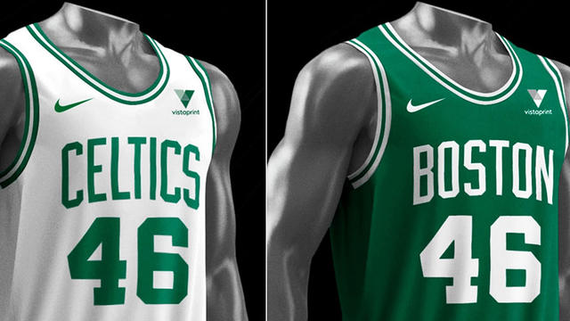 Boston Celtics 2020 - 2021 Vista Print Chest Patch / Badge