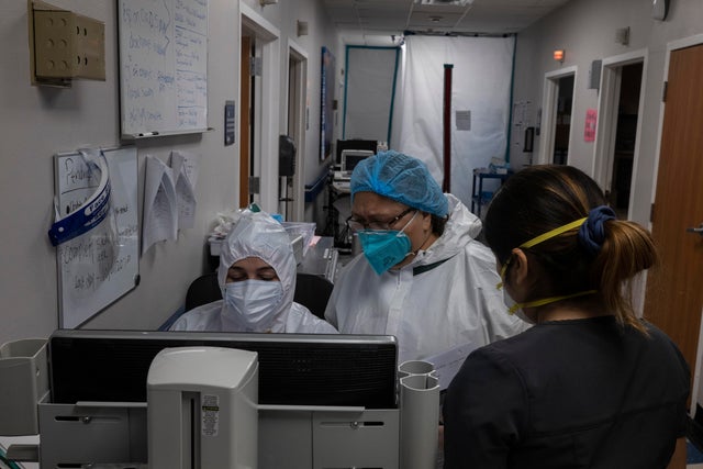 COVID-19 Intensive Care Unit Within A Houston Hospital Cares For Patients As Cases Continue To Rise