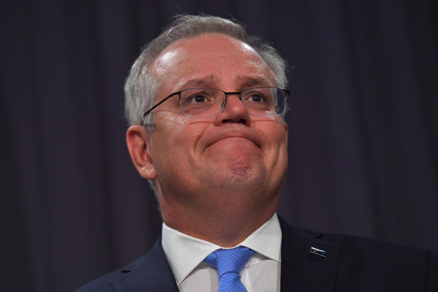 Prime Minister Scott Morrison Holds Press Conference Regarding Australian Special Operations Soldiers 