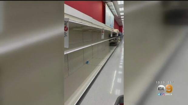 Empty Target Shelves 