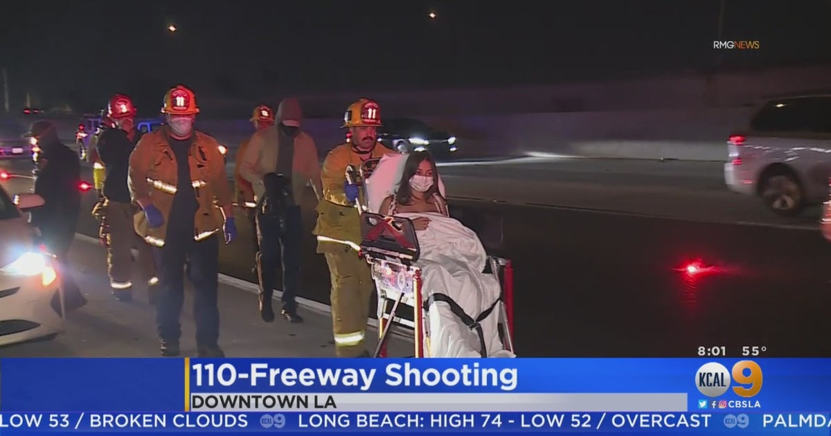 1 Person Injured, Suspect At Large In 110 Freeway Shooting - CBS Los ...
