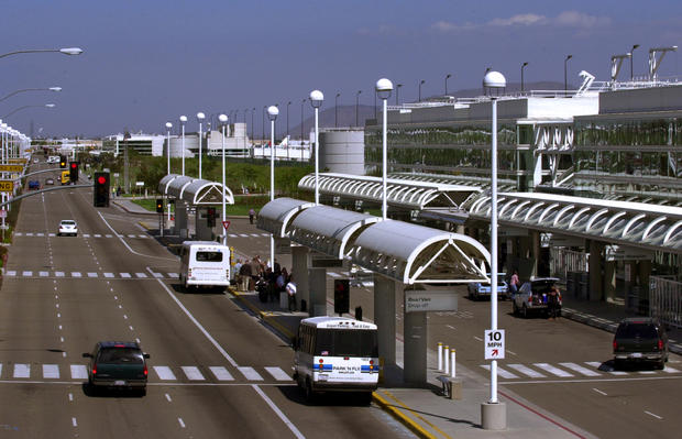 Ontario, Apr. 29, 2003 ––– A view of Ontario International Airport with its two new terminals, 265,0 