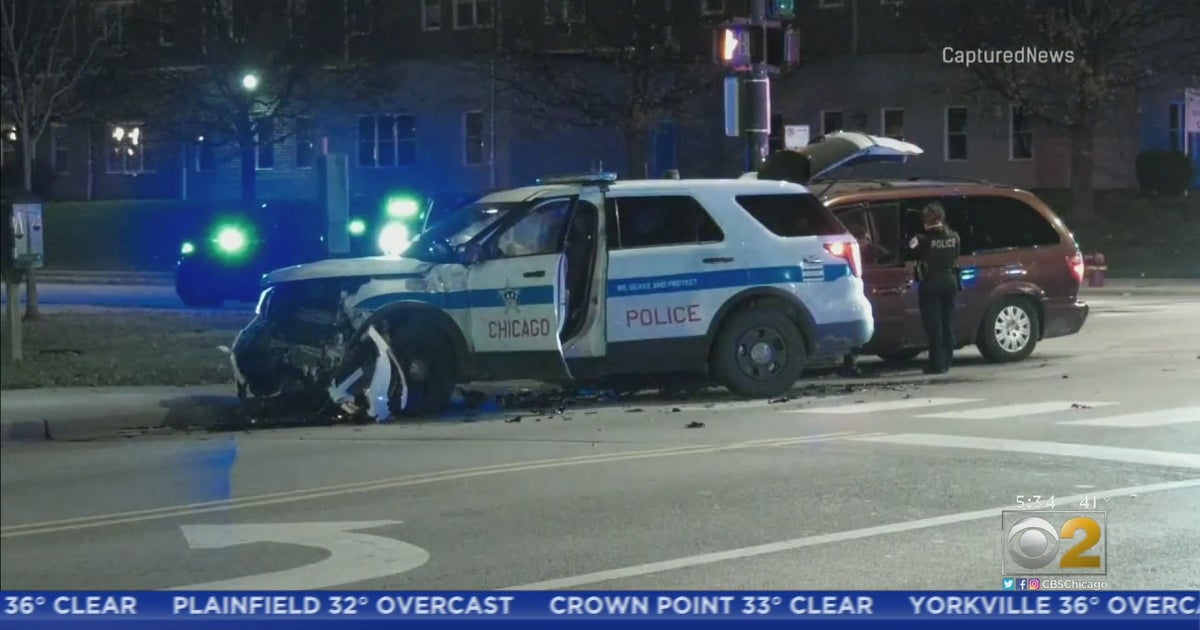 2 Officers Injured After Crash Involving CPD Vehicle In Gresham - CBS ...