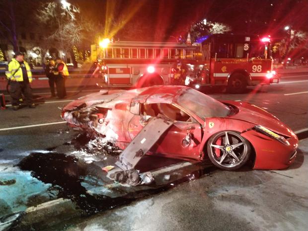 Lake Shore Drive Ferrari Crash 