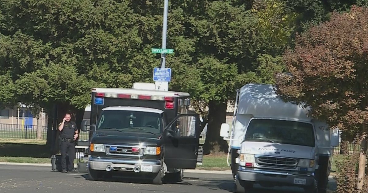 Stockton Police Engage In Standoff With Assault Suspect - CBS Sacramento