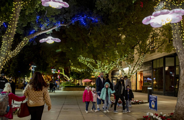 Small crowds this year at Festival of Lights in Riverside, CA. 